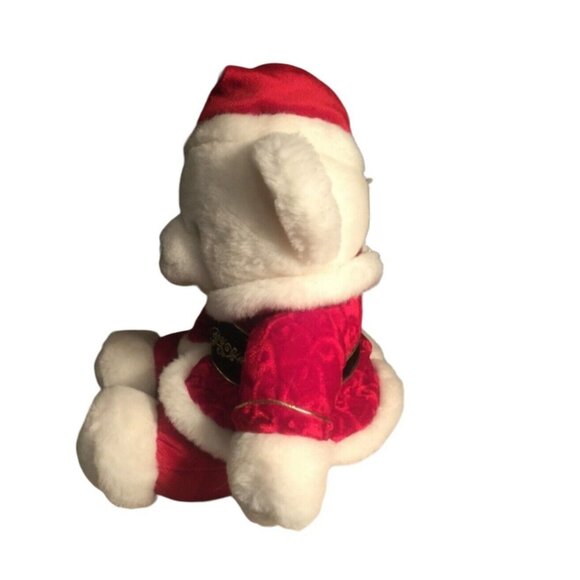 Holiday Christmas Teddy Bear with Santa Hat TB Trading Co 2000 - Picture 4 of 7